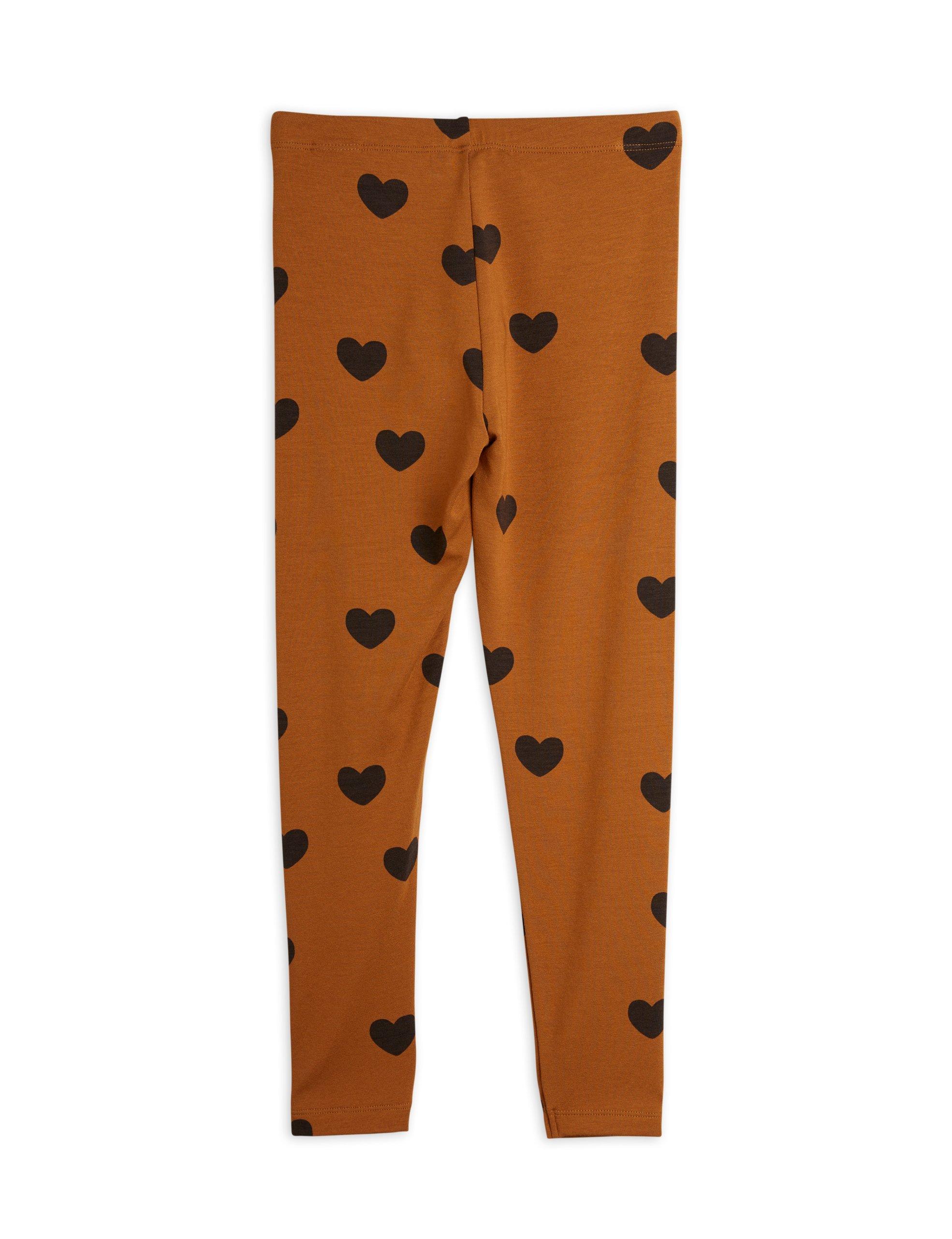 Basic hearts leggings back